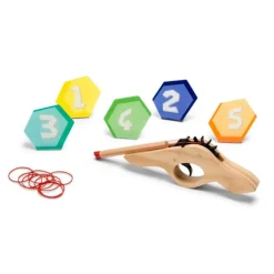 Juego de puntería con pistola: Dispárame - BS Toys