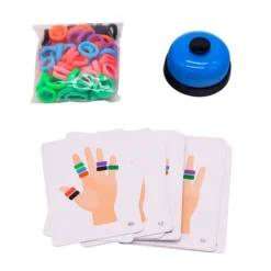 Juego de rapidez anillos gomas elásticas (80) - Edukalu