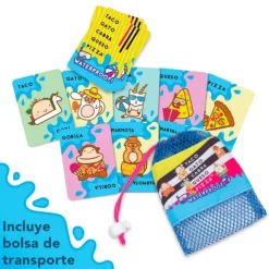 Juego de rapidez visual Taco Gato Cabra Queso Pizza Waterproof - Lúdilo