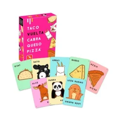 Juego de rapidez visual Taco Vuelta Cabra Queso Pizza - Lúdilo