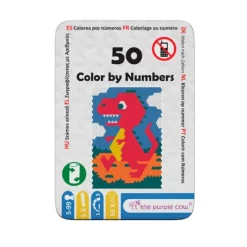 Juego en lata 50 Colorear por números - The Purple Cow