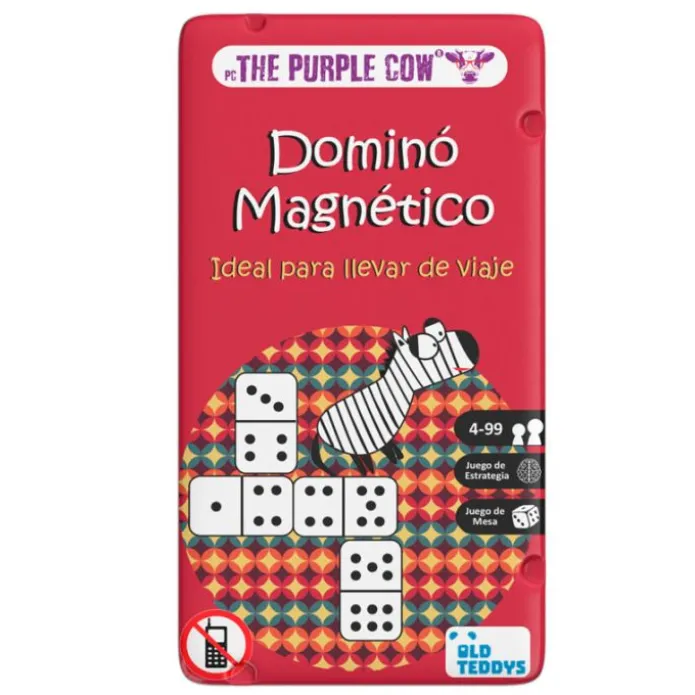 Juego en lata magnético To Go Dominó - The Purple Cow