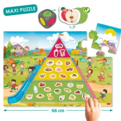 Juego la pirámide de la buena alimentación - Akros