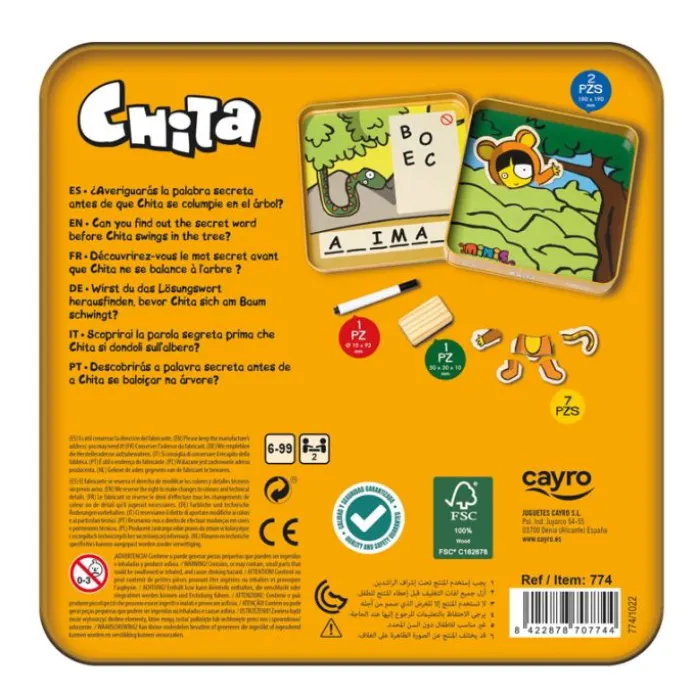 Juego magnético de vocabulario Chita El ahorcado - Cayro