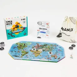 Juego magnético Imanix Speedy Eye Wild animales del Mundo - Braintoys