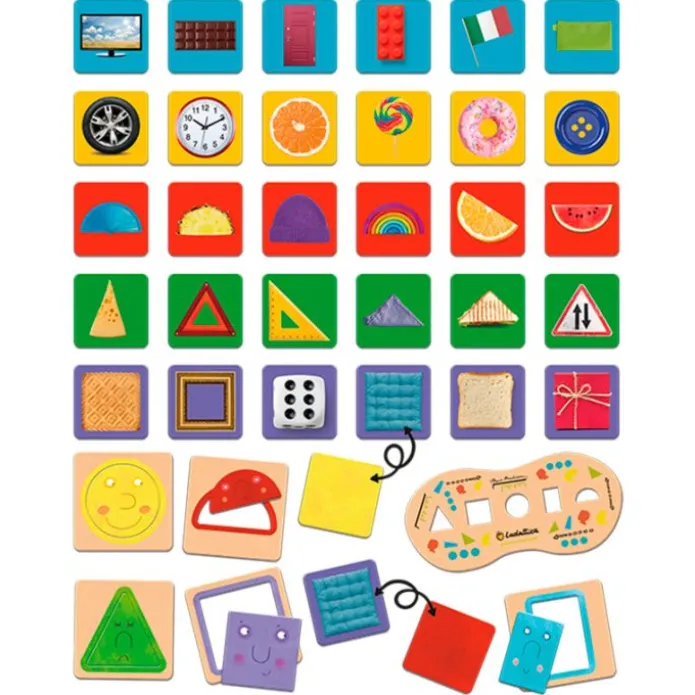 Juego Montessori de reconocimiento de formas - Ludattica