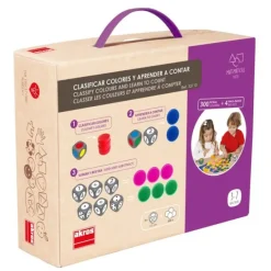 Juego para clasificar colores y aprender a contar - Akros