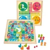 Juego parchís y oca de madera - Jeujura