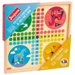 Juego parchís y oca de madera - Jeujura