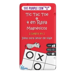 Juegos en lata magnéticos To Go Tic Tac Toe y 4 en raya - The Purple Cow