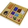 Juego serpiente positiva perlas sumar - Montessori