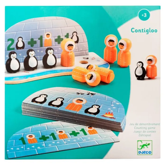 Juego sumar y restar de madera Contigloo - Djeco