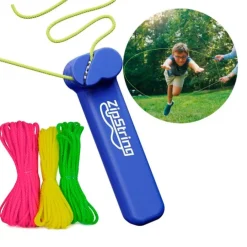 Juguete con 3 cuerdas voladoras - ZipString azul