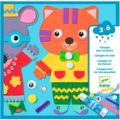 Kit 4 collages Animales divertidos - Djeco