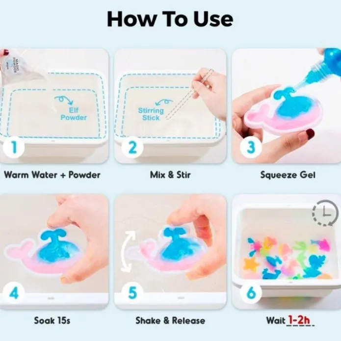 Kit creativo figuras de gel acuáticas para pescar - Jarmelo
