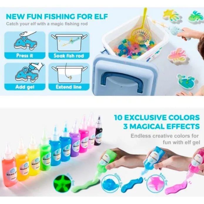 Kit creativo figuras de gel acuáticas para pescar - Jarmelo