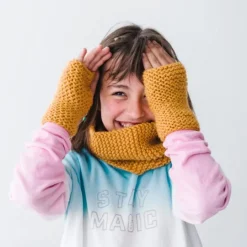 Kit de costura DIY cuello y guantes de lana - aPunt Barcelona