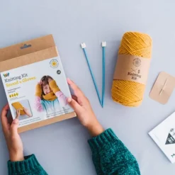 Kit de costura DIY cuello y guantes de lana - aPunt Barcelona