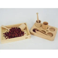 Kit de manipulación 8 piezas de madera - Enrosca
