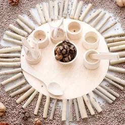 Kit de manipulación 8 piezas de madera - Enrosca