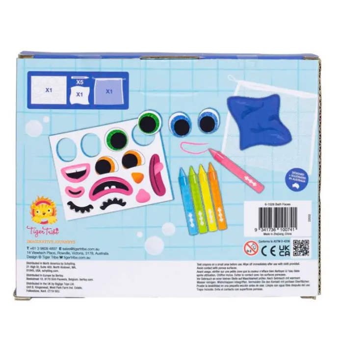 Kit dibujar caras para baño Bath Faces - Tiger Tribe