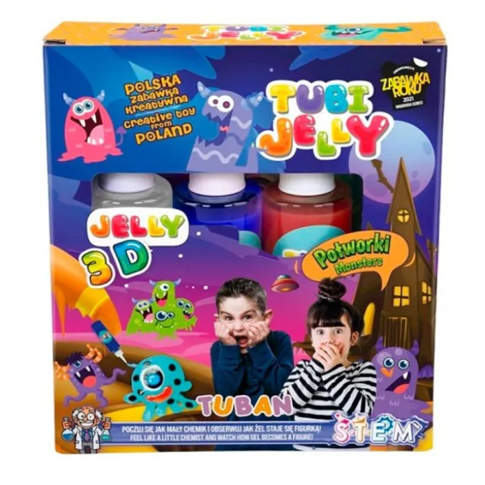 Kit gelatina 3D Tubi Jelly Monstruos - Tuban