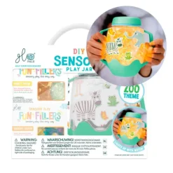 Kit jarra sensorial con luces Zoo de animales - GloPals