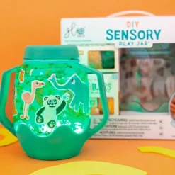 Kit jarra sensorial con luces Zoo de animales - GloPals
