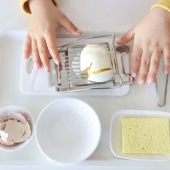 Kit para cortar y pelar huevos - Montessori