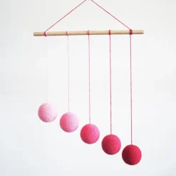 Kit para móvil Gobbi rosa DIY - Montessori