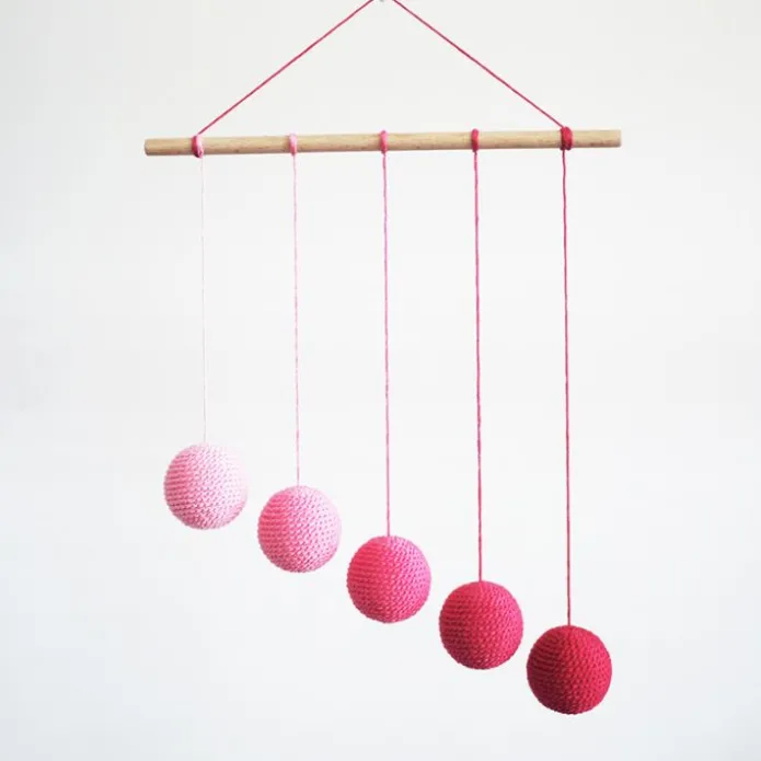 Kit para móvil Gobbi rosa DIY - Montessori