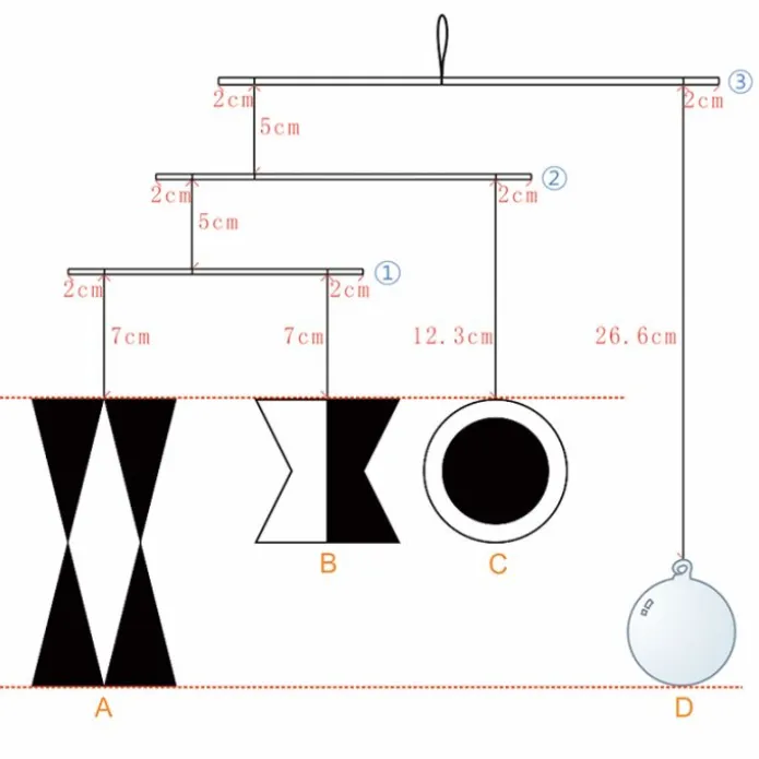 Kit para móvil Munari DIY - Montessori