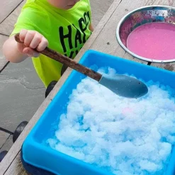 Kit sensorial invierno con nieve artificial, bandeja y animales - Zimpli Kids