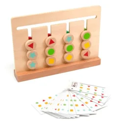 Laberinto de madera para emparejar formas y colores - Andreu Toys