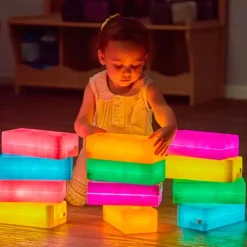 Ladrillos de construcción de colores con luz (12) - TTS