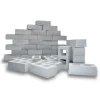 Ladrillos de construcción grandes de goma grises (20) - Playlearn