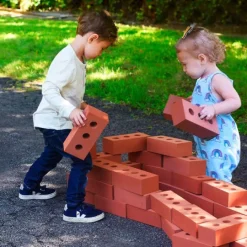 Ladrillos de construcción grandes de goma (50) - Playlearn