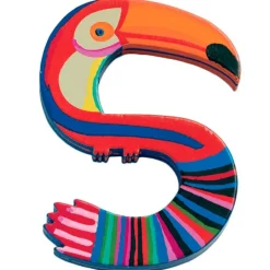 Letra de madera de animales 5,3 cm - S Djeco