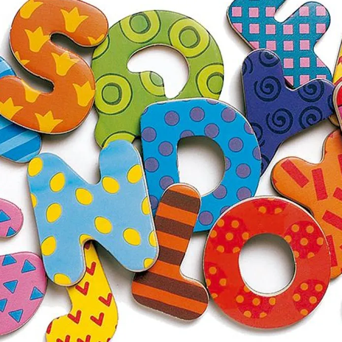 Letras abecedario de madera magnéticas - Djeco