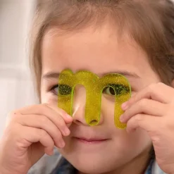Letras abecedario minúsculas de colores con purpurina acrílicas (26) - Tickit