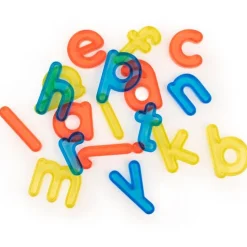 Letras abecedario minúsculas de colores translúcidos (76) - Miniland