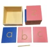 Letras alfabeto minúsculas huecas - Montessori
