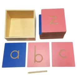 Letras alfabeto minúsculas huecas - Montessori
