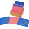 Letras de lija alfabeto mayúsculas cursiva - Montessori