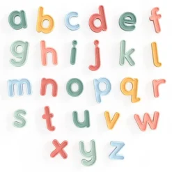 Letras minúsculas rellenables de silicona para bandeja Play Tray (26) - Inspire My Play