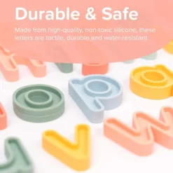 Letras minúsculas rellenables de silicona para bandeja Play Tray (26) - Inspire My Play