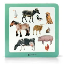 Libro de fotografías Animales de la granja Volumen 2 - Nowordbooks