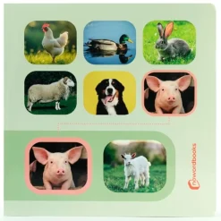 Libro de fotografías Busca y encuentra Animales de la granja - Nowordbooks
