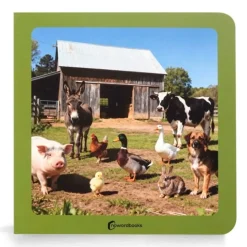 Libro de fotografías Dónde está animales de la granja - Nowordbooks