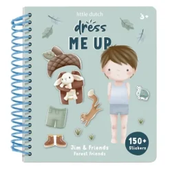 Libro de pegatinas Viste a Jim Amigos del Bosque - Little Dutch